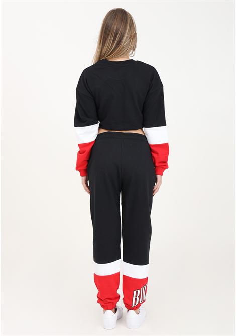 Chicago Bulls NBA Color Block Black Women's Pants NEW ERA | 60435326.